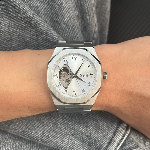 XoR Obsucra 40 - Silver/Vit Automatisk